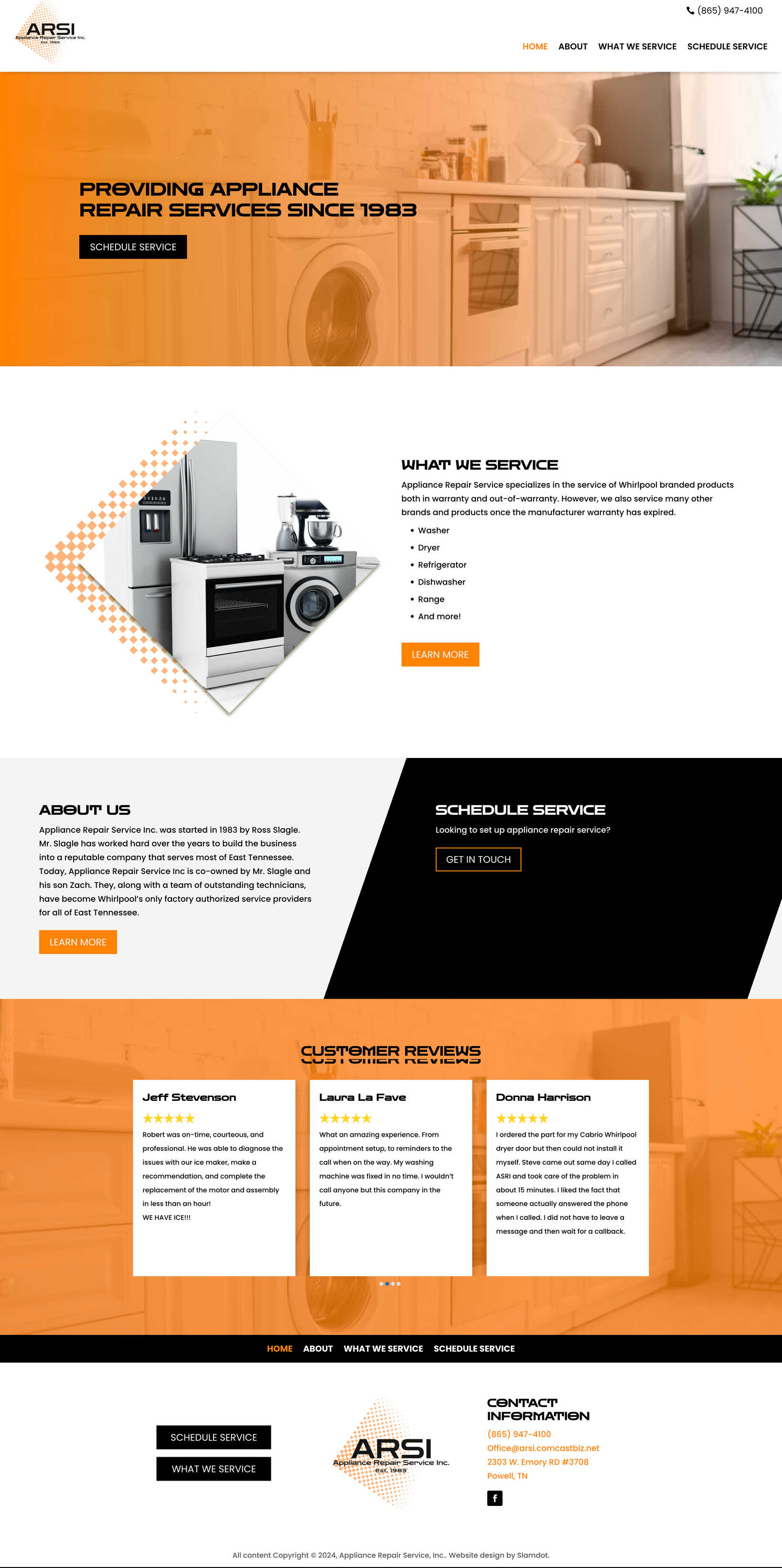 Appliance Repair Service, Inc.